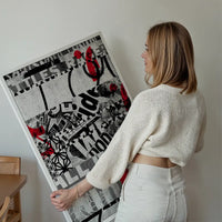 Shredded Abstract Typography 2 Print