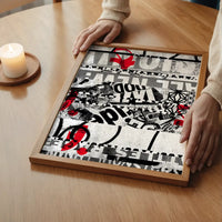 Shredded Abstract Typography 2 Print