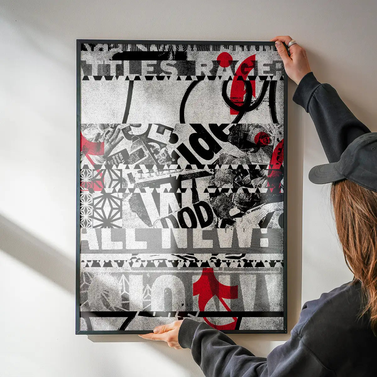 Shredded Abstract Typography 2 Print