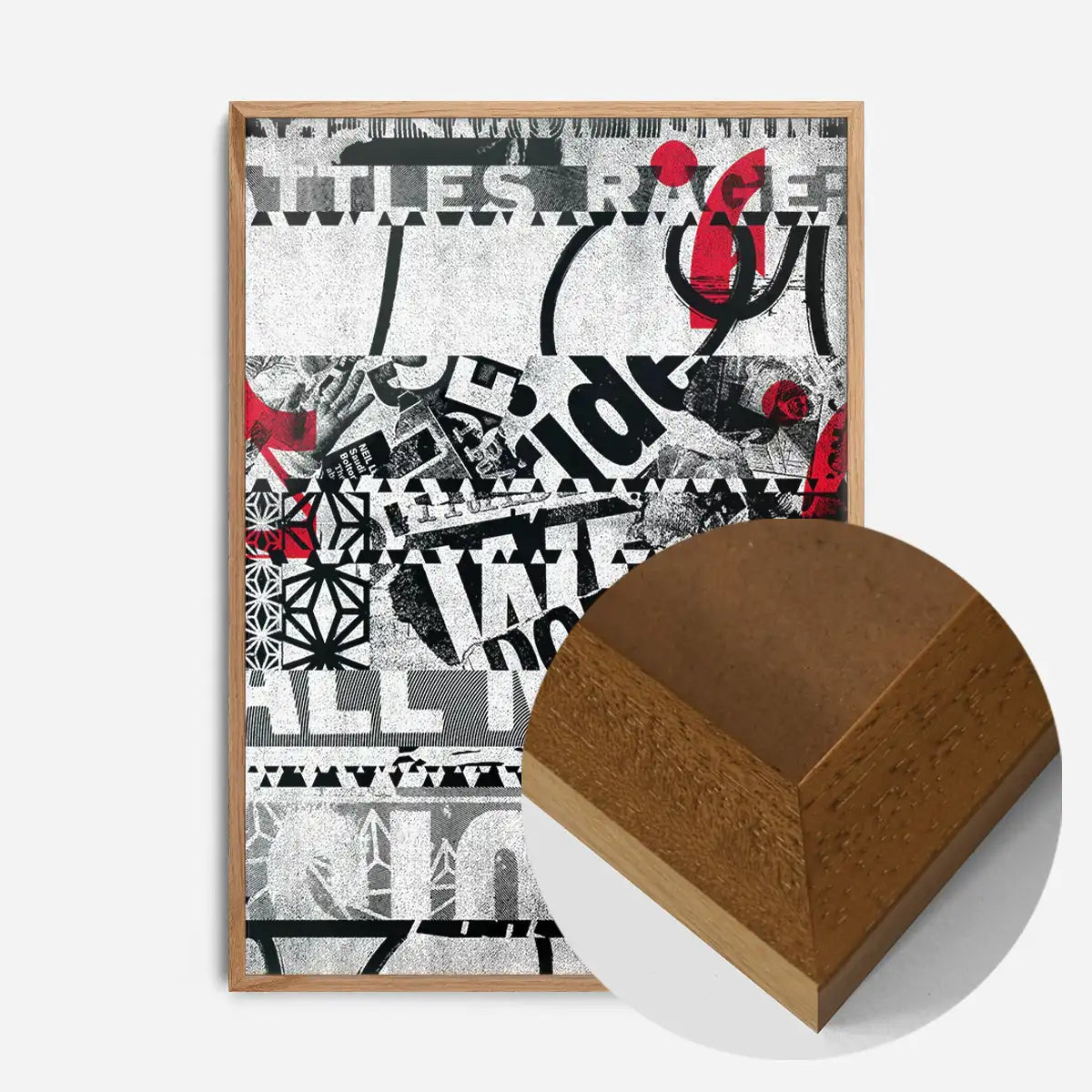 Shredded Abstract Typography 2 Print