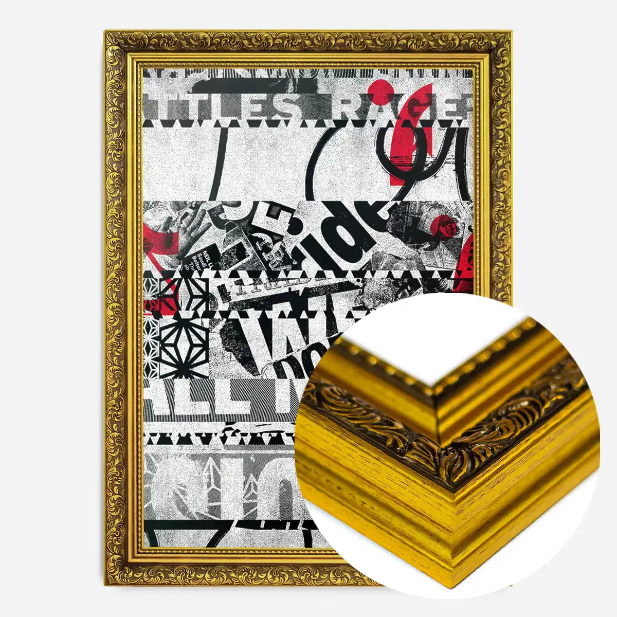 Shredded Abstract Typography 2 Print