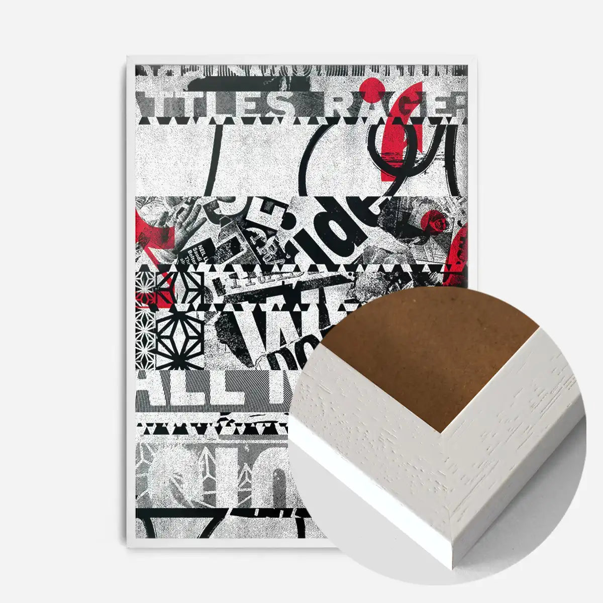 Shredded Abstract Typography 2 Print
