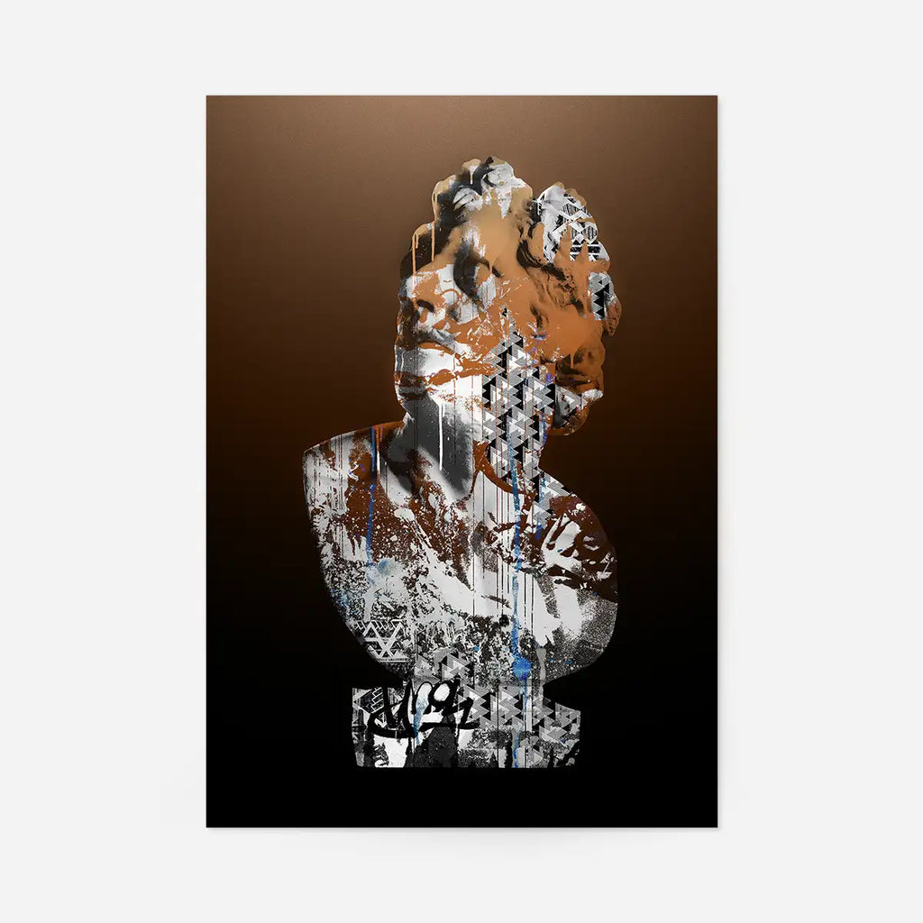 Statue 1 Graffiti Print