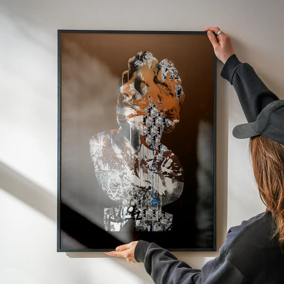 Statue 1 Graffiti Print