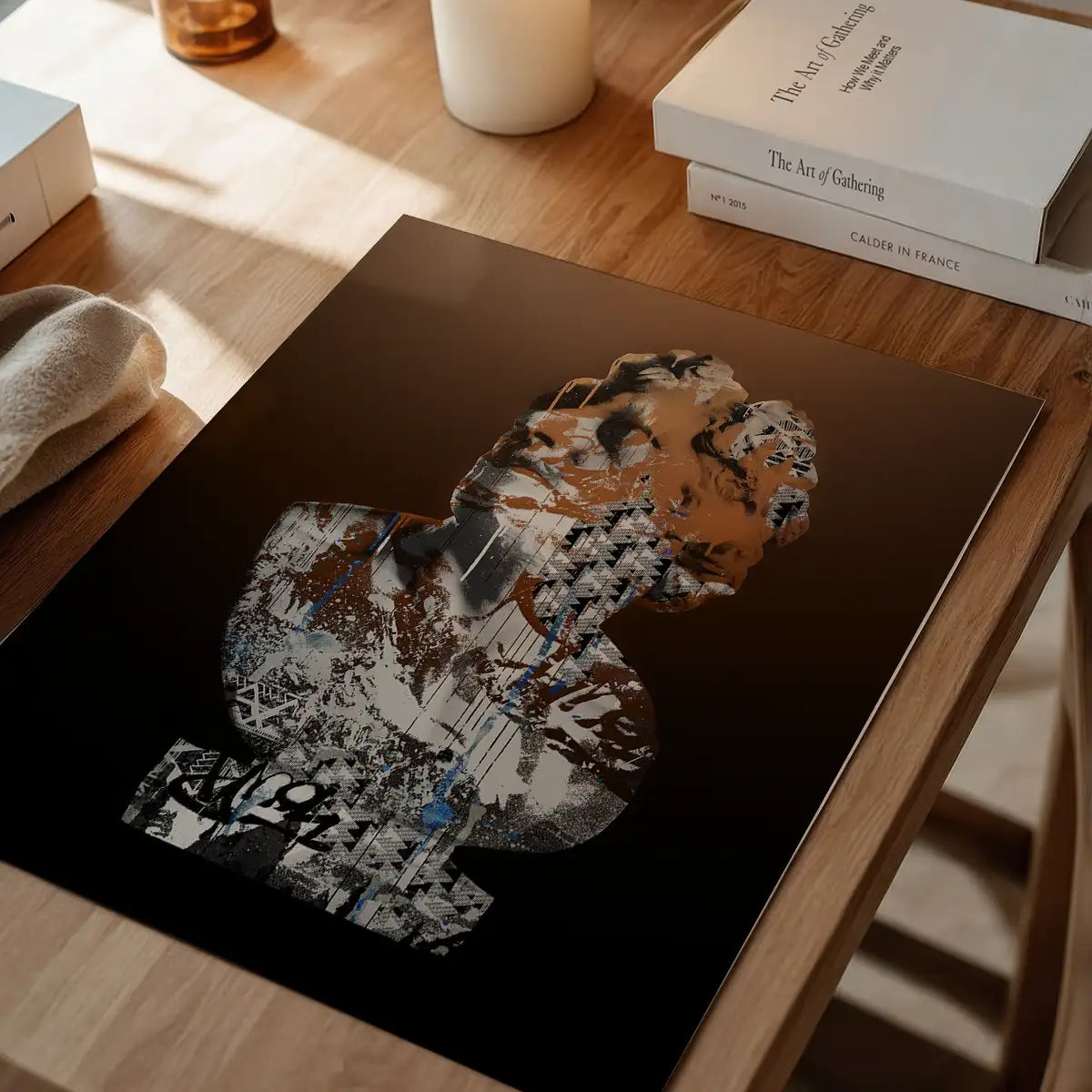 Statue 1 Graffiti Print