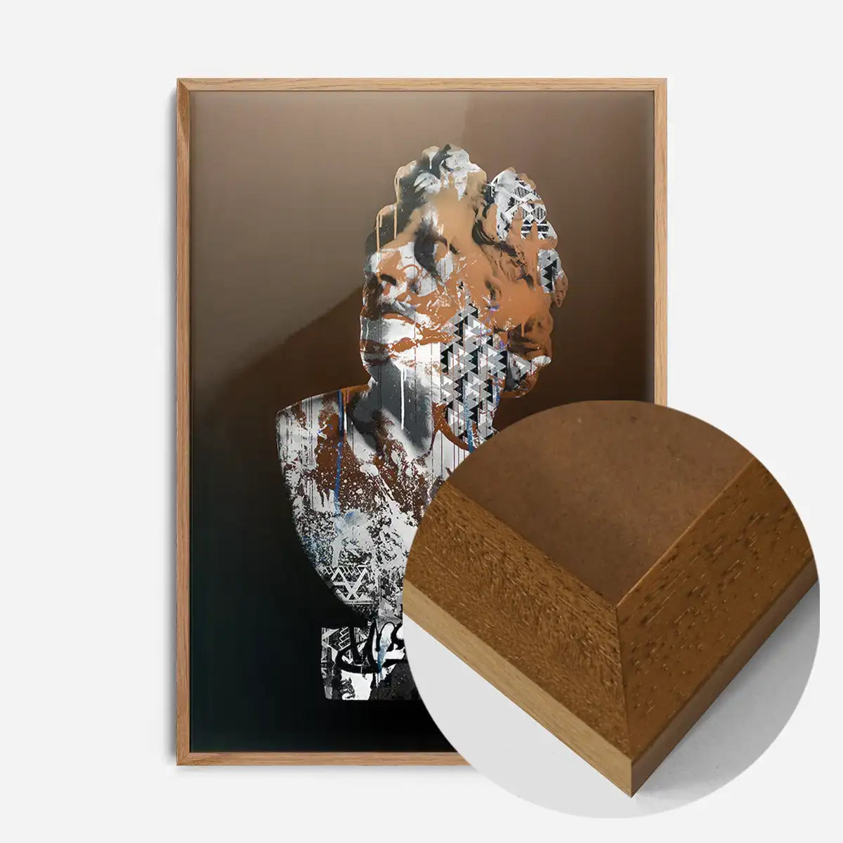 Statue 1 Graffiti Print