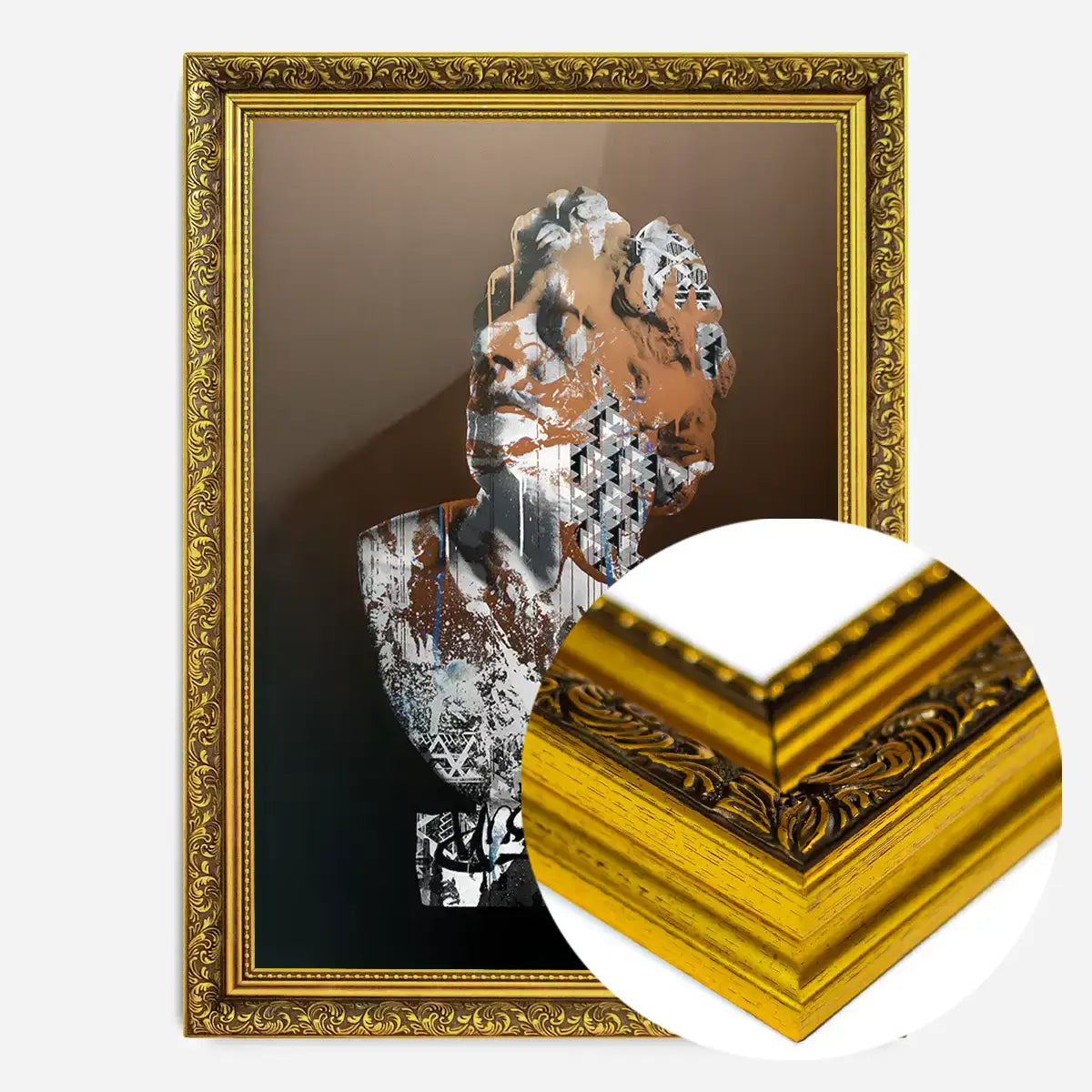 Statue 1 Graffiti Print