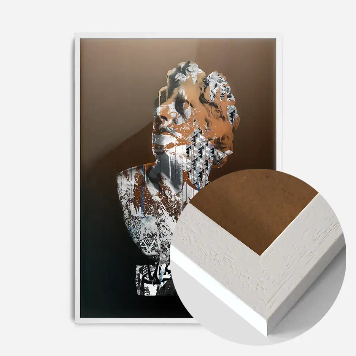 Statue 1 Graffiti Print