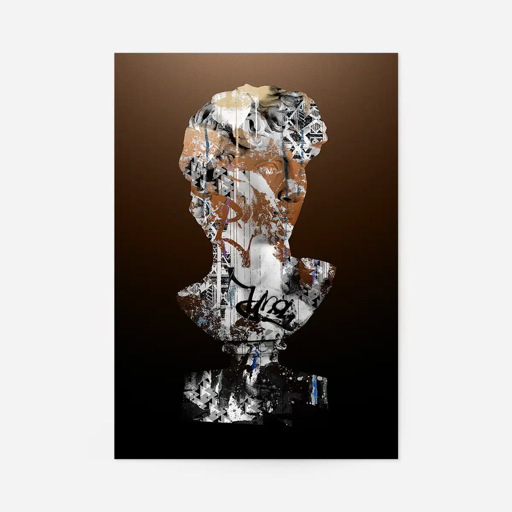 Statue 2 Graffiti Print