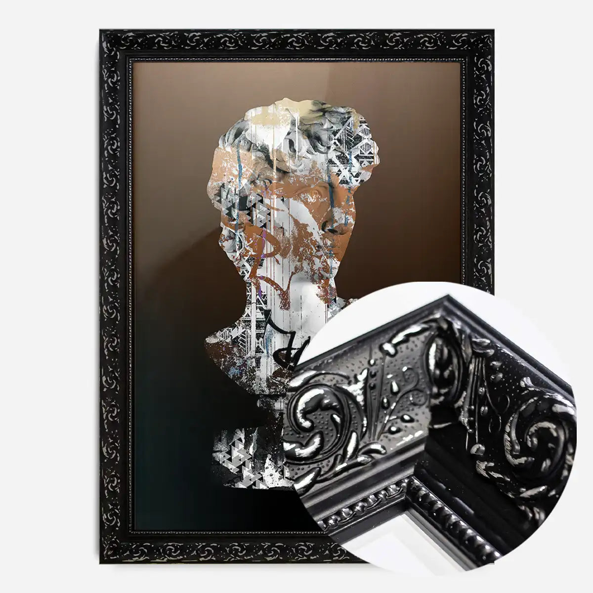 Statue 2 Graffiti Print