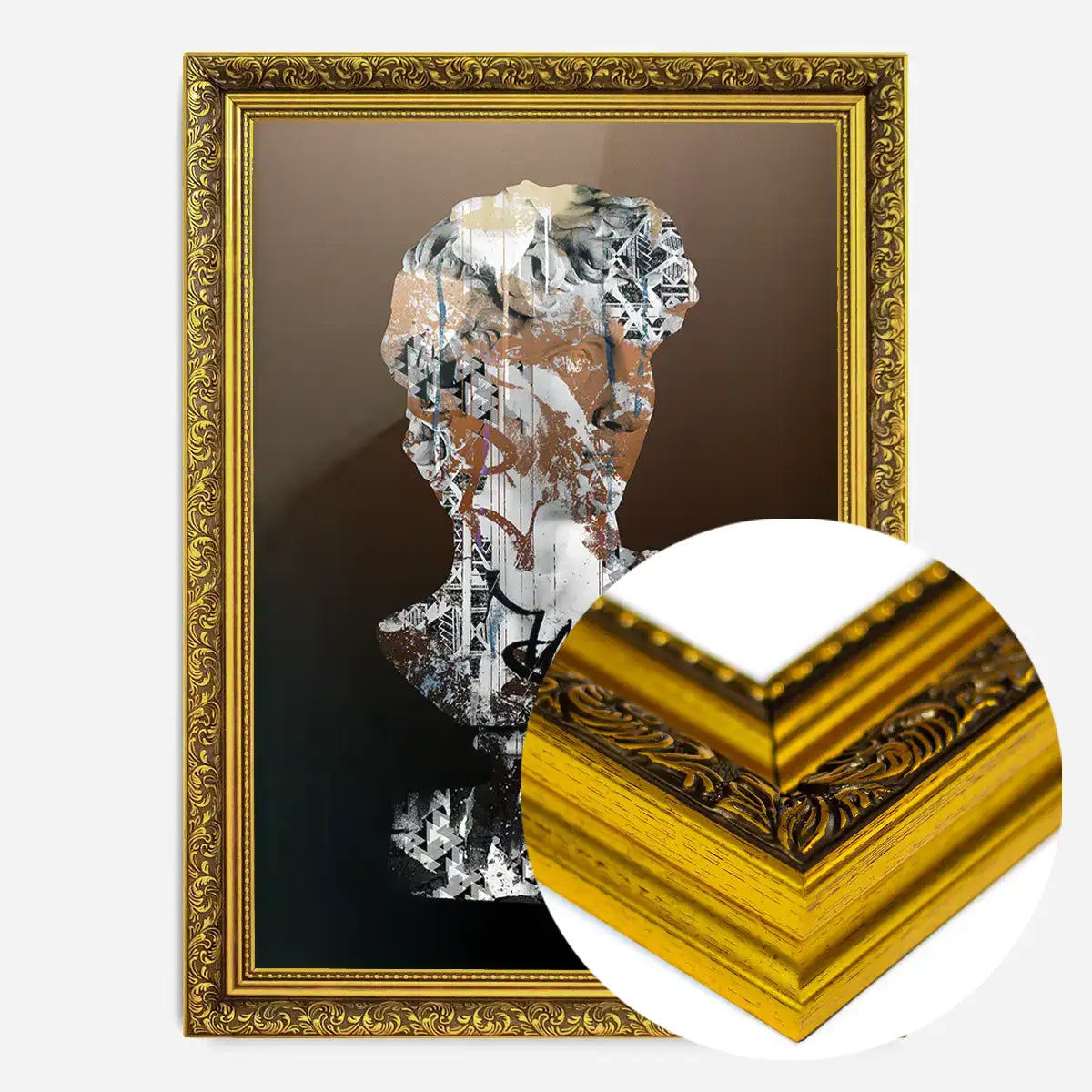 Statue 2 Graffiti Print