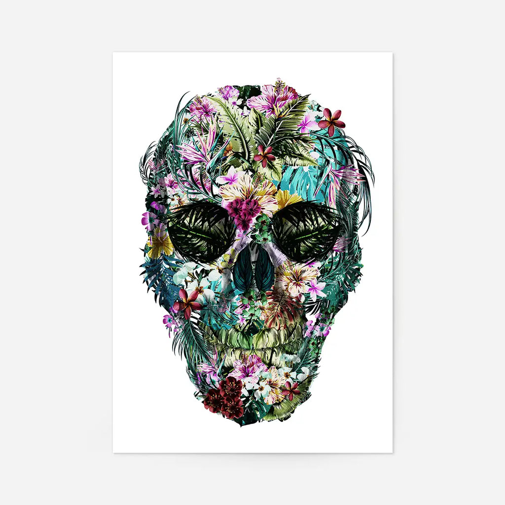 Tropical Skull Print