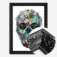 Tropical Skull White Print