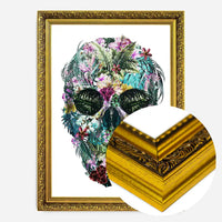 Tropical Skull White Print
