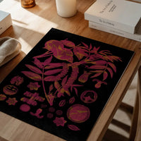 Vintage Walnut Botanical Black Print