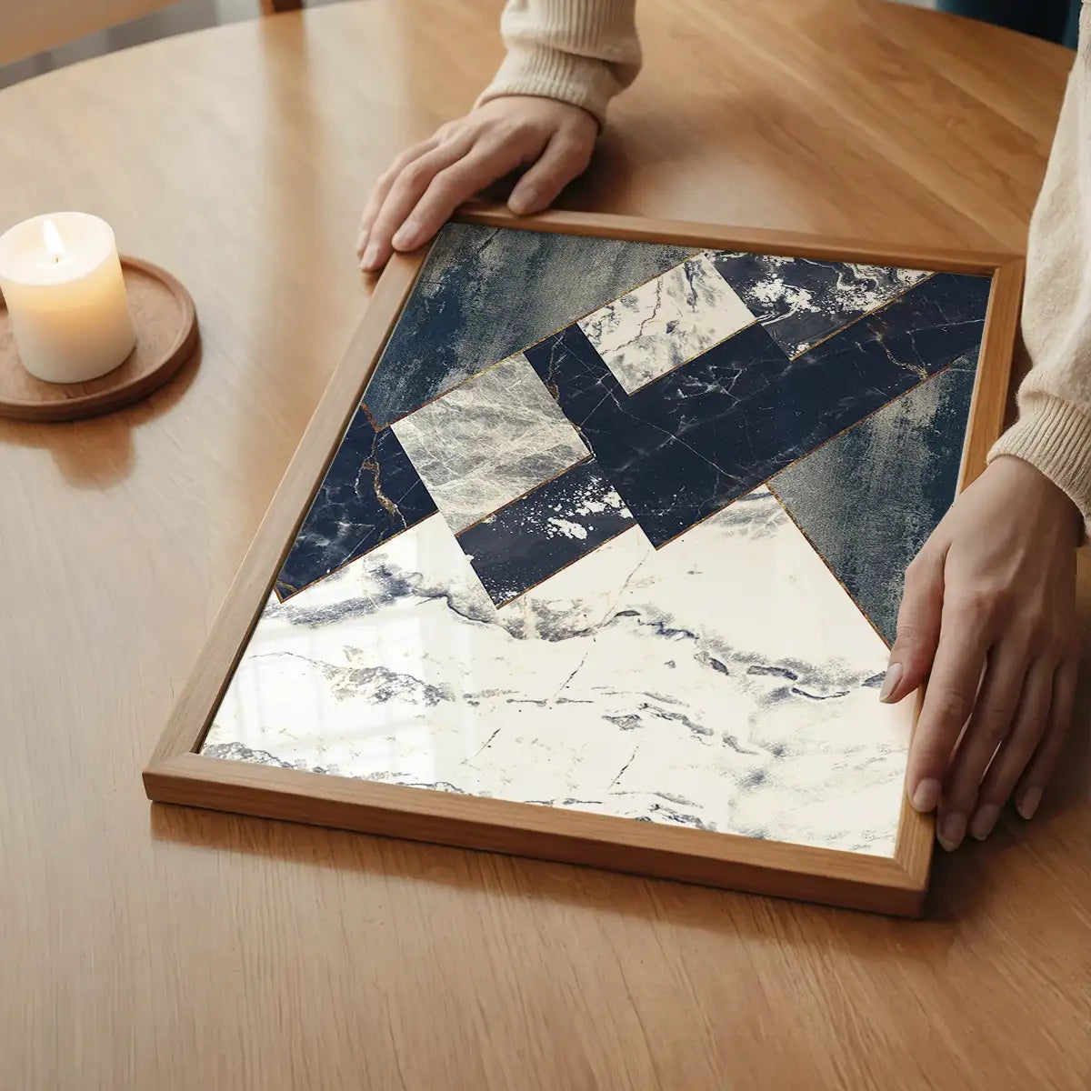 Marble Texture Hills Print