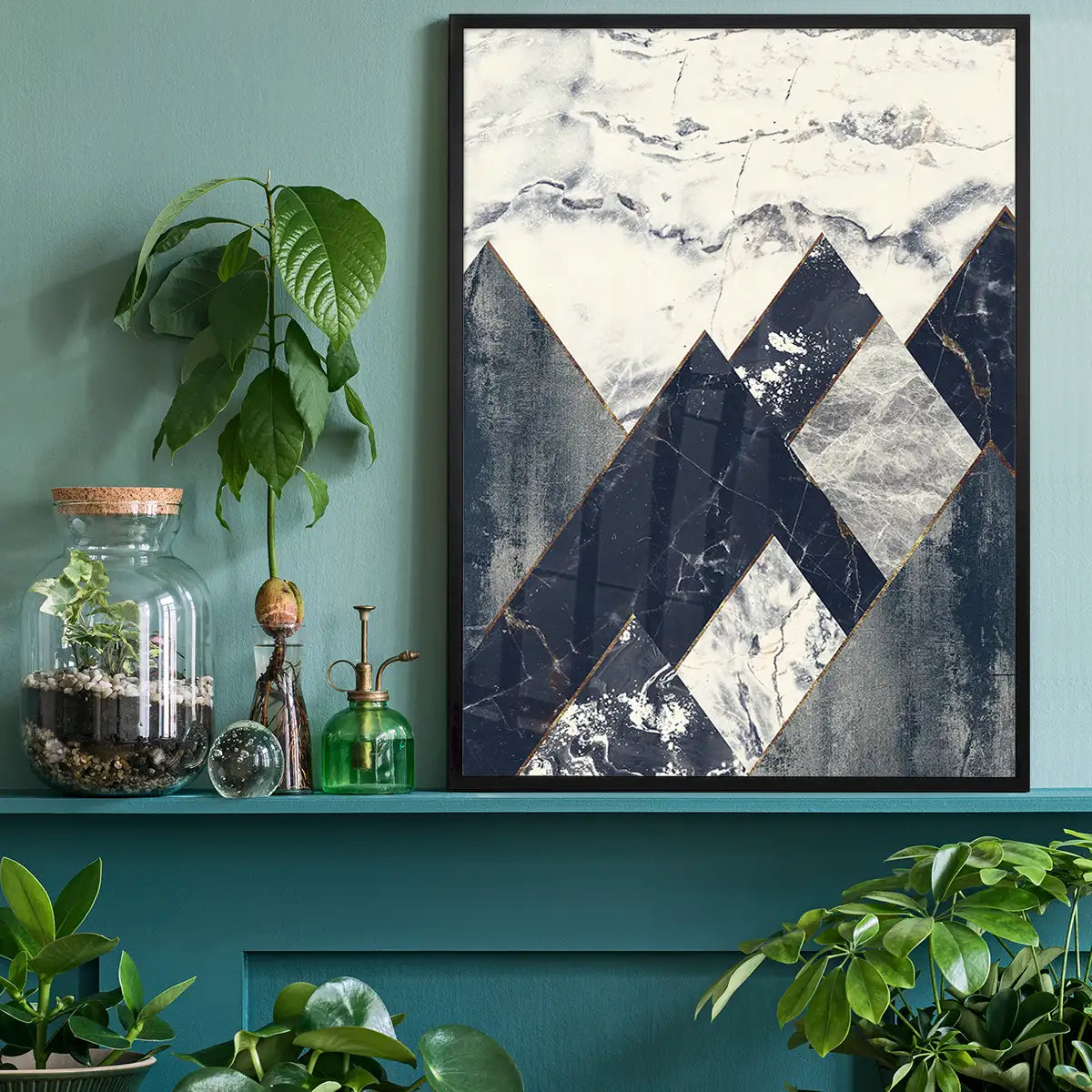 Marble Texture Hills Print