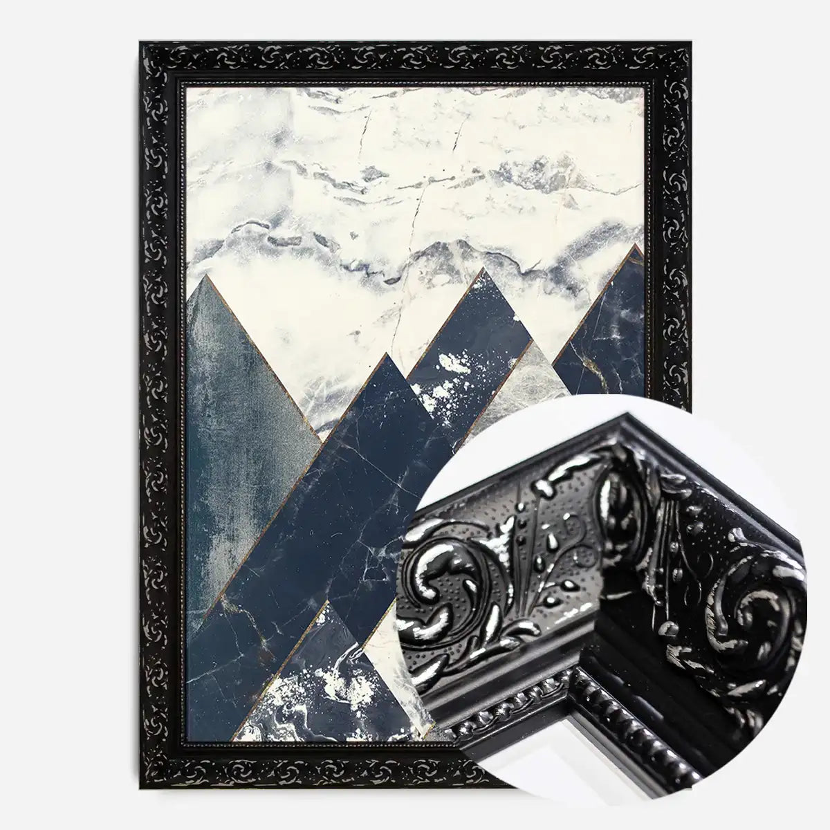 Marble Texture Hills Print