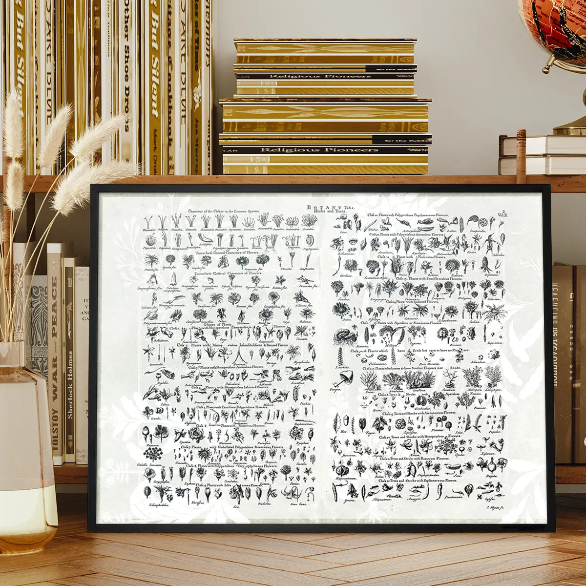 Vintage Botany Chart Light Print