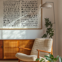 Vintage Botany Chart Light Print