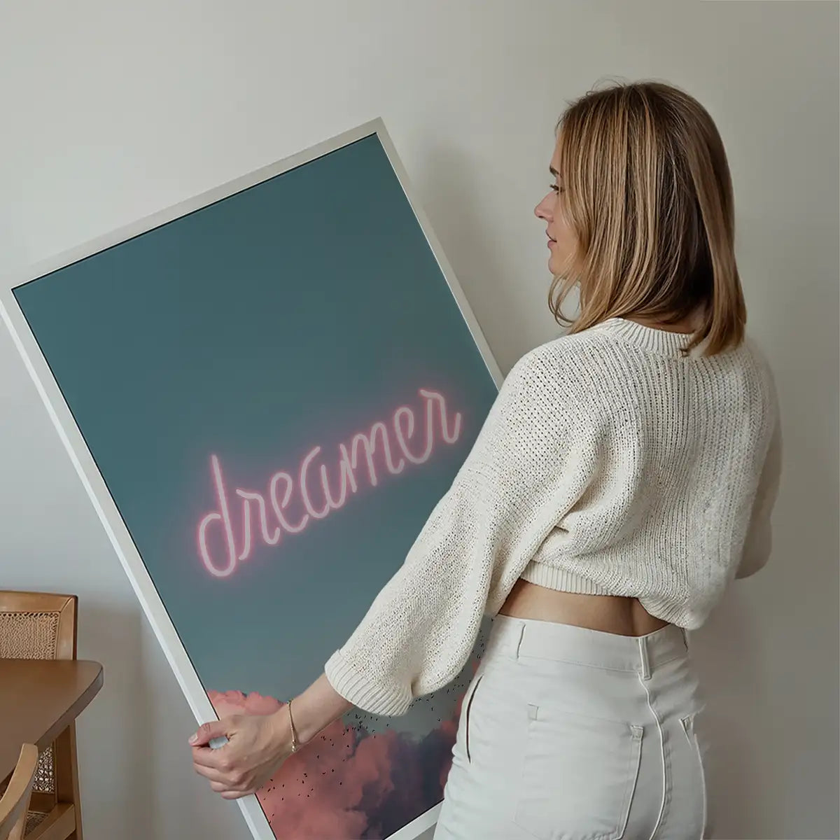 Dreamer Clouds Neon Print