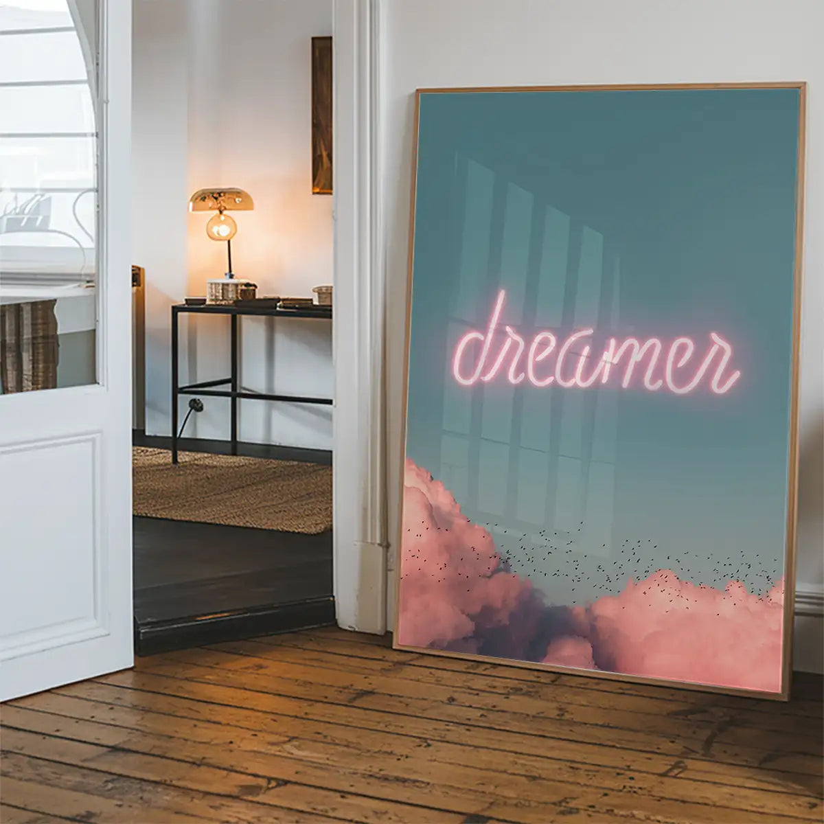 Dreamer Clouds Neon Print