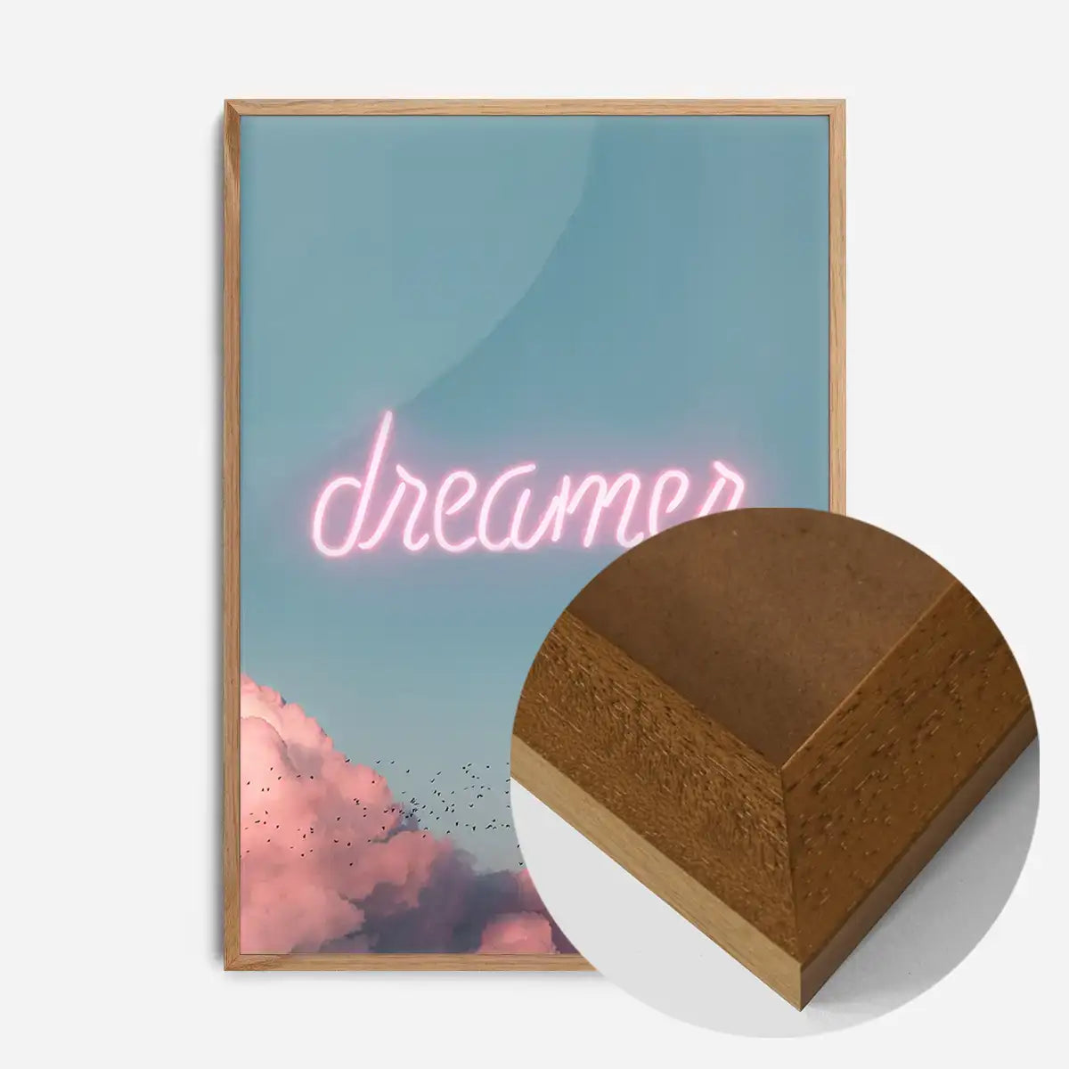 Dreamer Clouds Neon Print