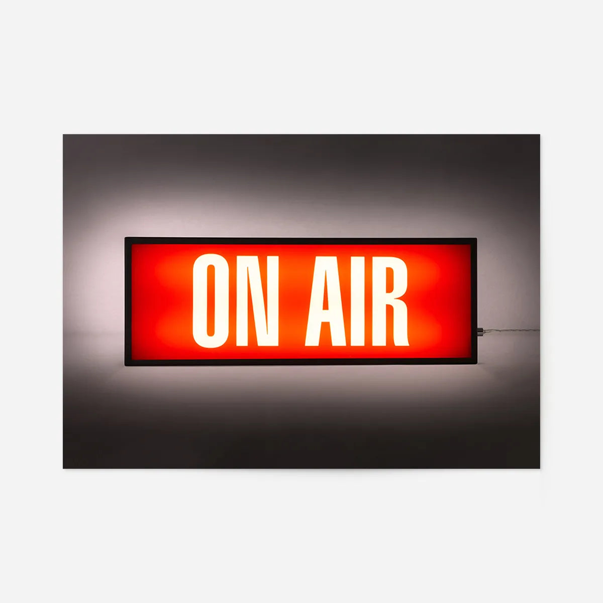 On Air Retro Lightbox Print