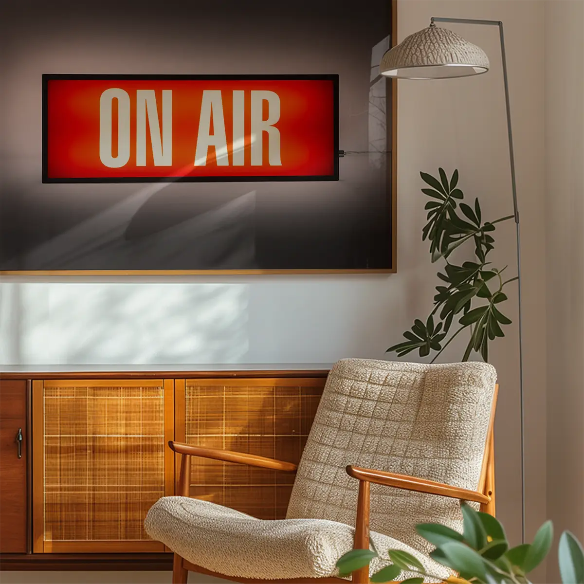 On Air Retro Lightbox Print
