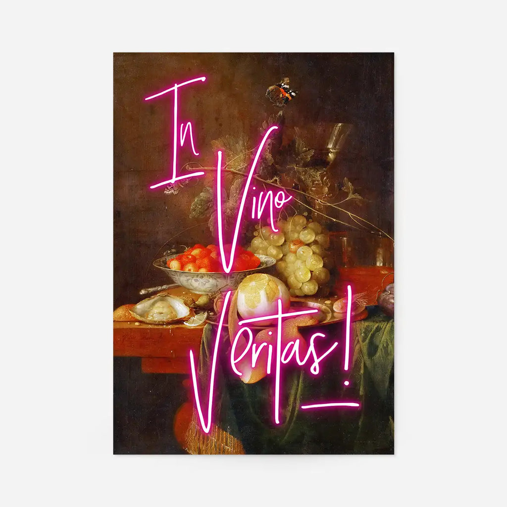 Vino Veritas Neon Print
