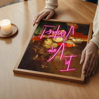 In Vino Veritas Neon Print