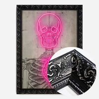 Neon Skeleton Vintage Diagram Print
