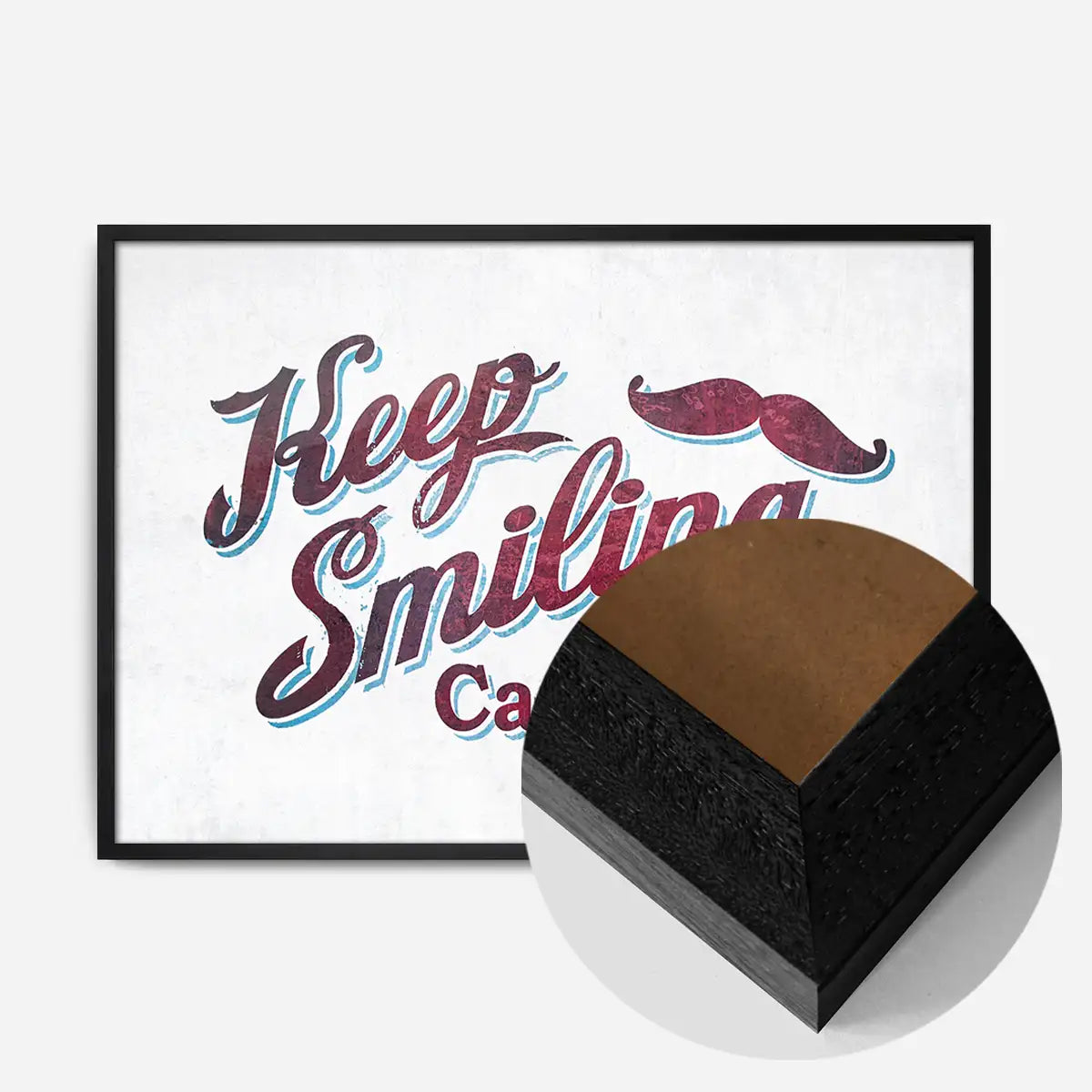 Keep Smiling & Carry On Slogan Print