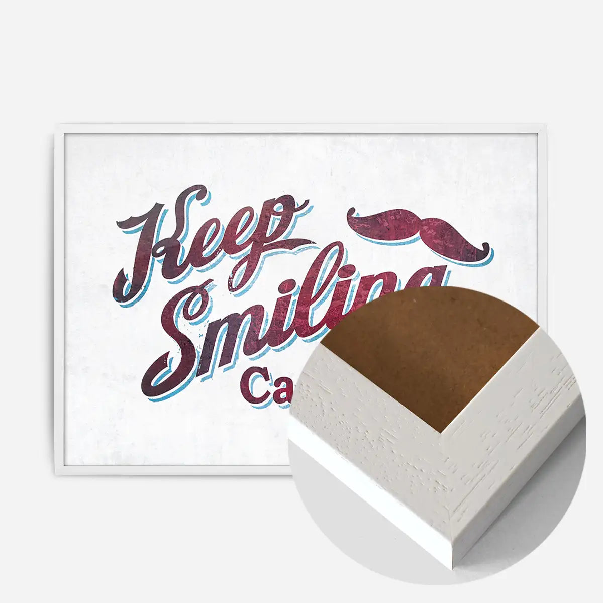 Keep Smiling & Carry On Slogan Print