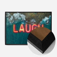 Laugh Neon Ocean Print