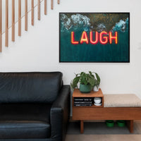 Laugh Neon Ocean Print
