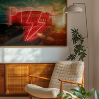 Pizza Sign Rome Neon Print