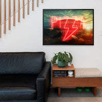 Pizza Sign Rome Neon Print