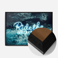 Ride The Waves Surf Neon Print