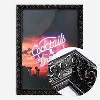 Cocktails And Dreams Sunset Neon Print