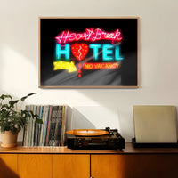 Heartbreak Hotel Sign Neon Print