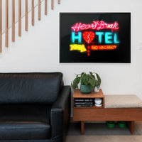 Heartbreak Hotel Sign Neon Print