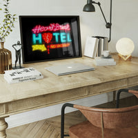 Heartbreak Hotel Sign Neon Print
