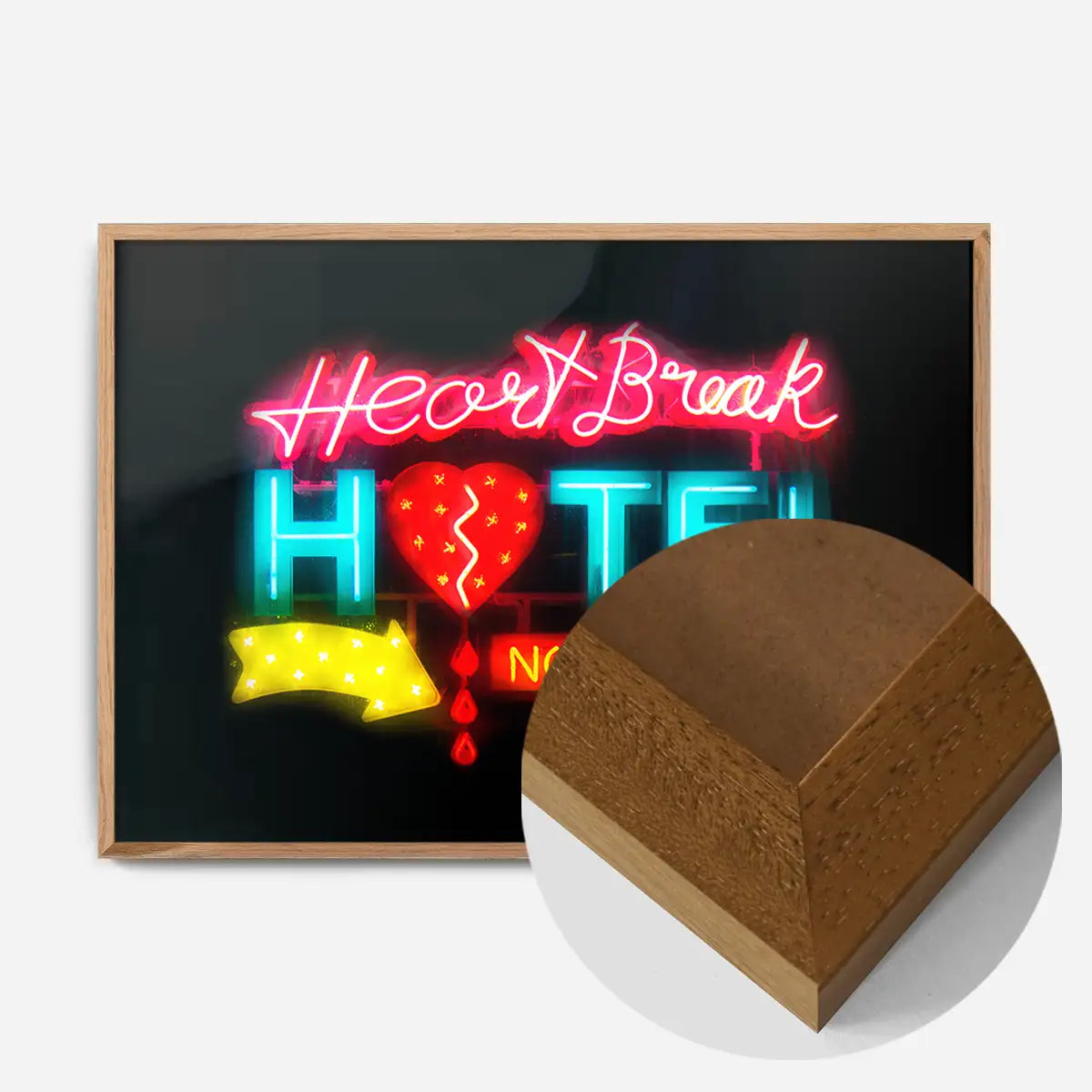 Heartbreak Hotel Sign Neon Print