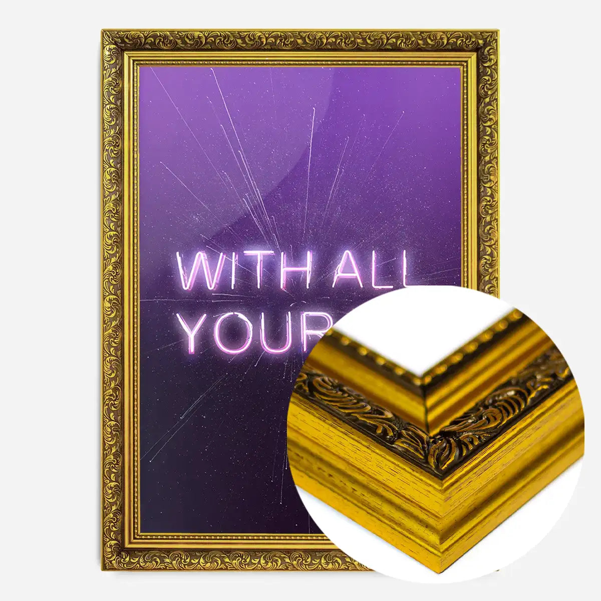 With All Your Heart Neon Print