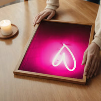 Neon Heart Scrawl Print