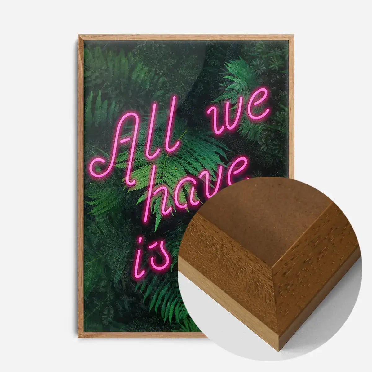 All We Have Is Now Neon Quote Print