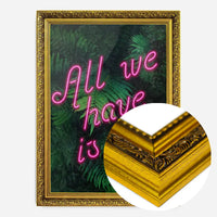 All We Have Is Now Neon Quote Print