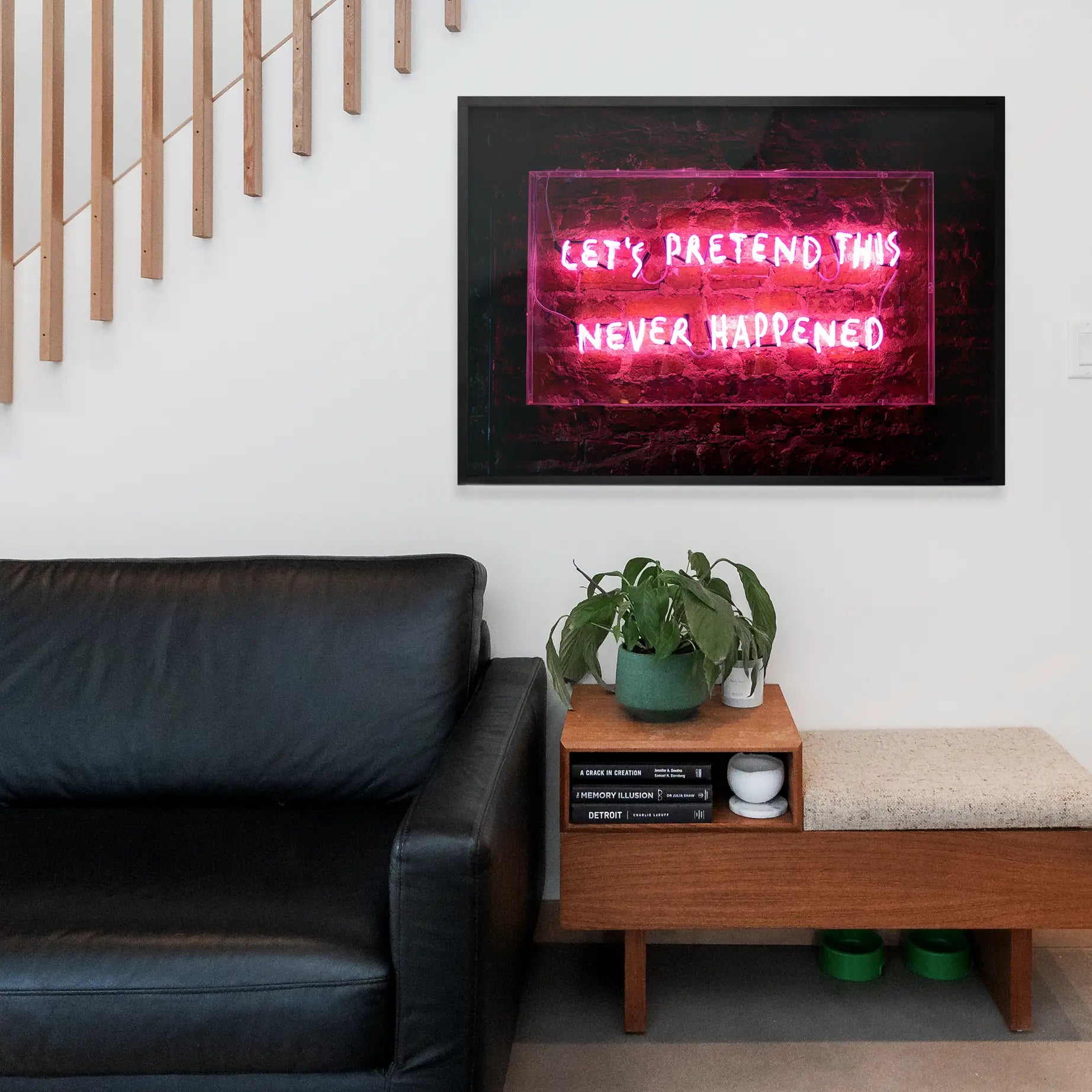 Let's Pretend This Never Happened Neon Print