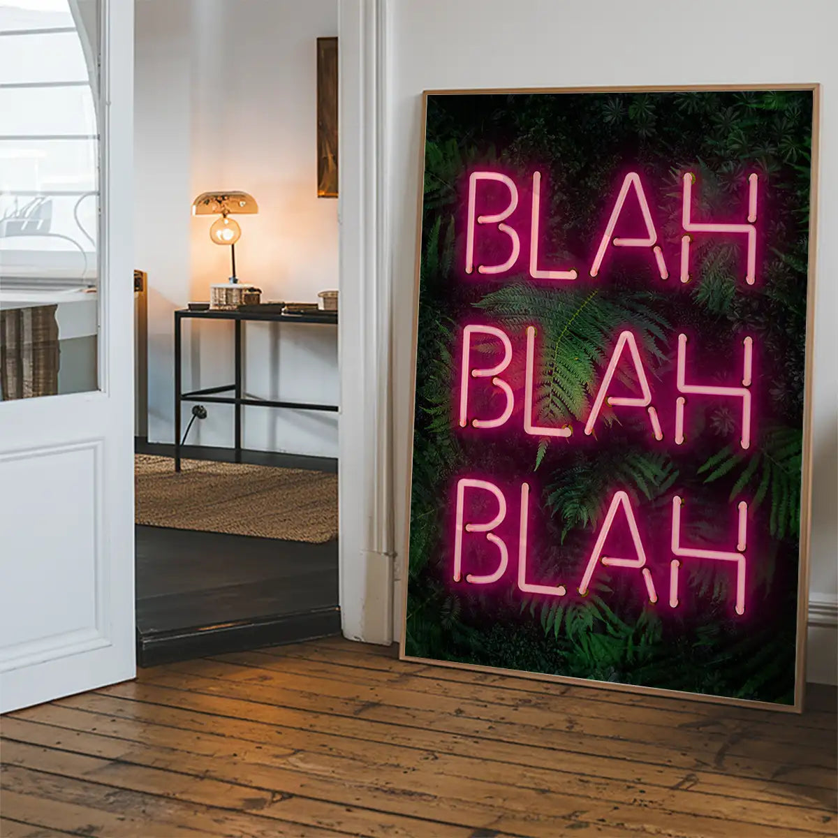 Blah Blah Blah Neon Print